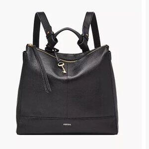 FOSSIL Elina Convertible Small Backpack Black